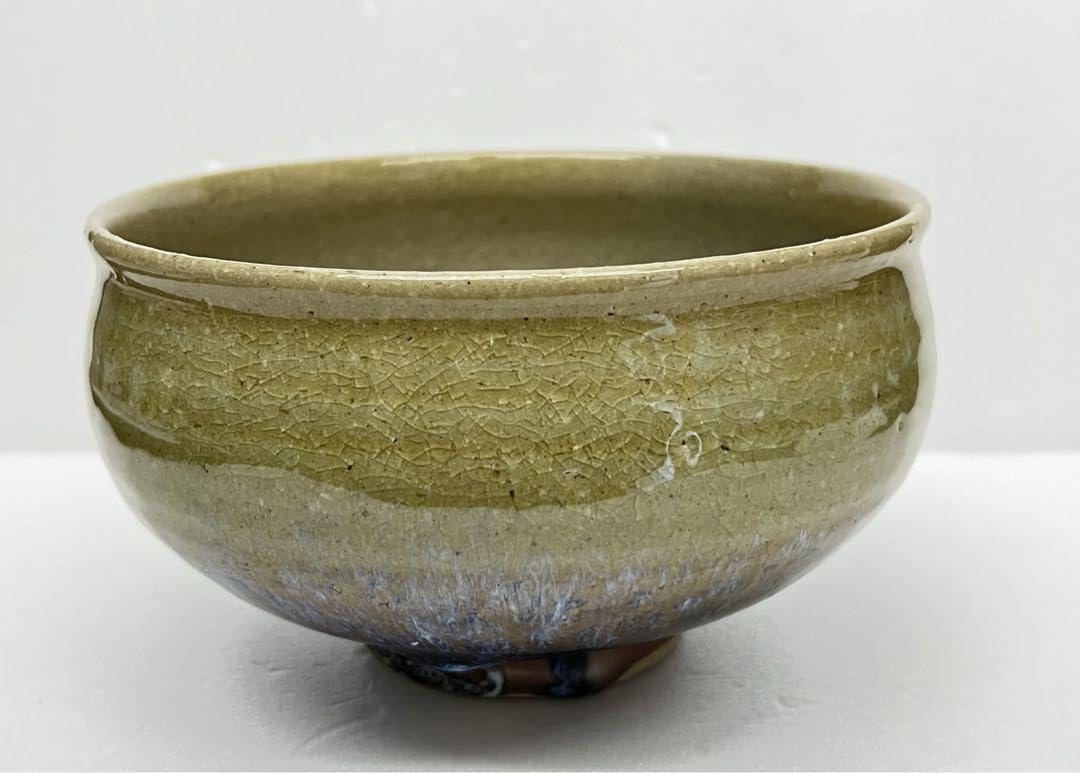 Amazon.co.jp: 抹茶茶碗/上神焼 山根藤一 茶碗 陶芸品 ウフン砿
