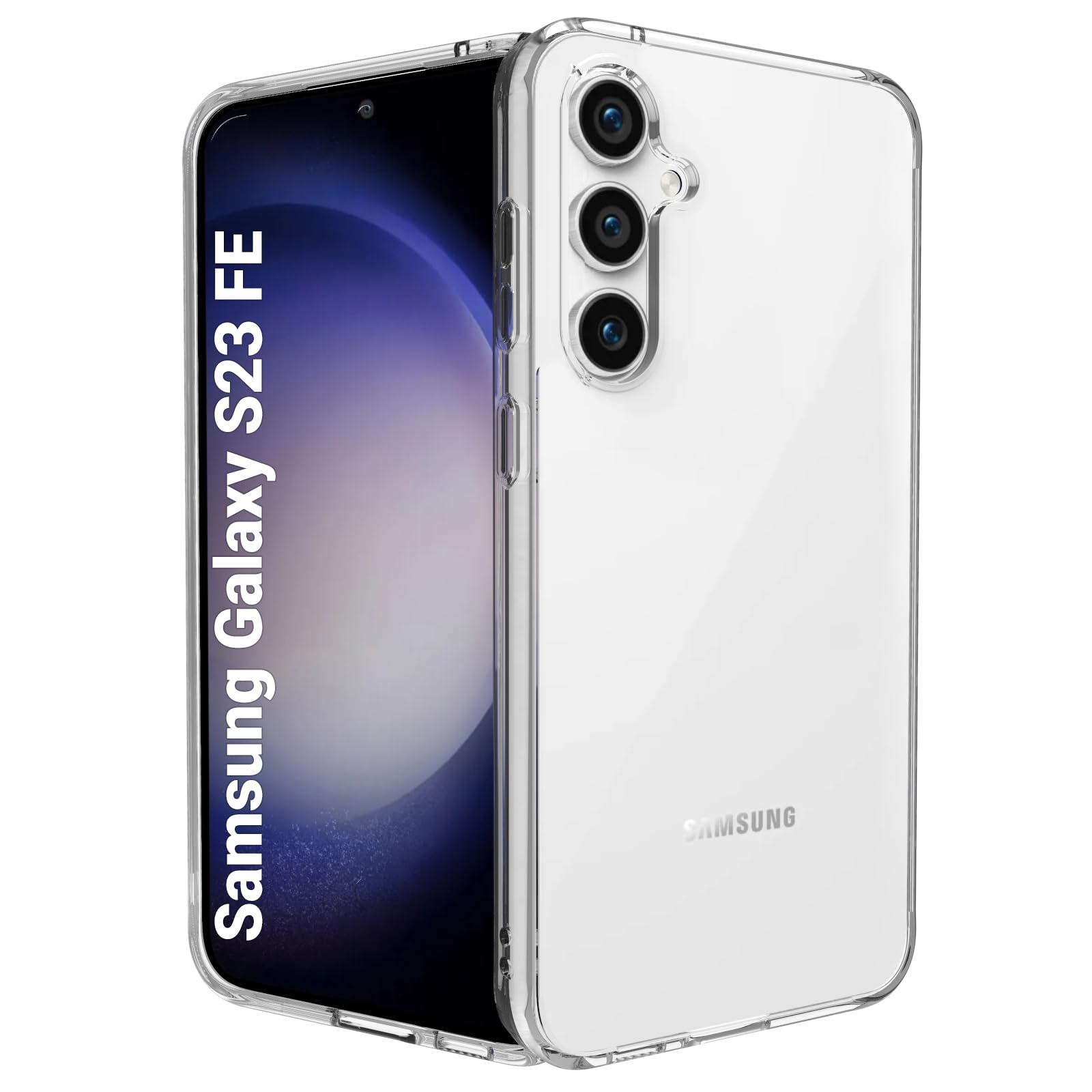 RIGGEAR Shockproof Clear Hybrid Armor Back Cover Case for Samsung Galaxy S23 FE 5G (Crystal Clear PC + TPU) (B0CJV5DQRL) Amazon Price History, Amazon Price Tracker