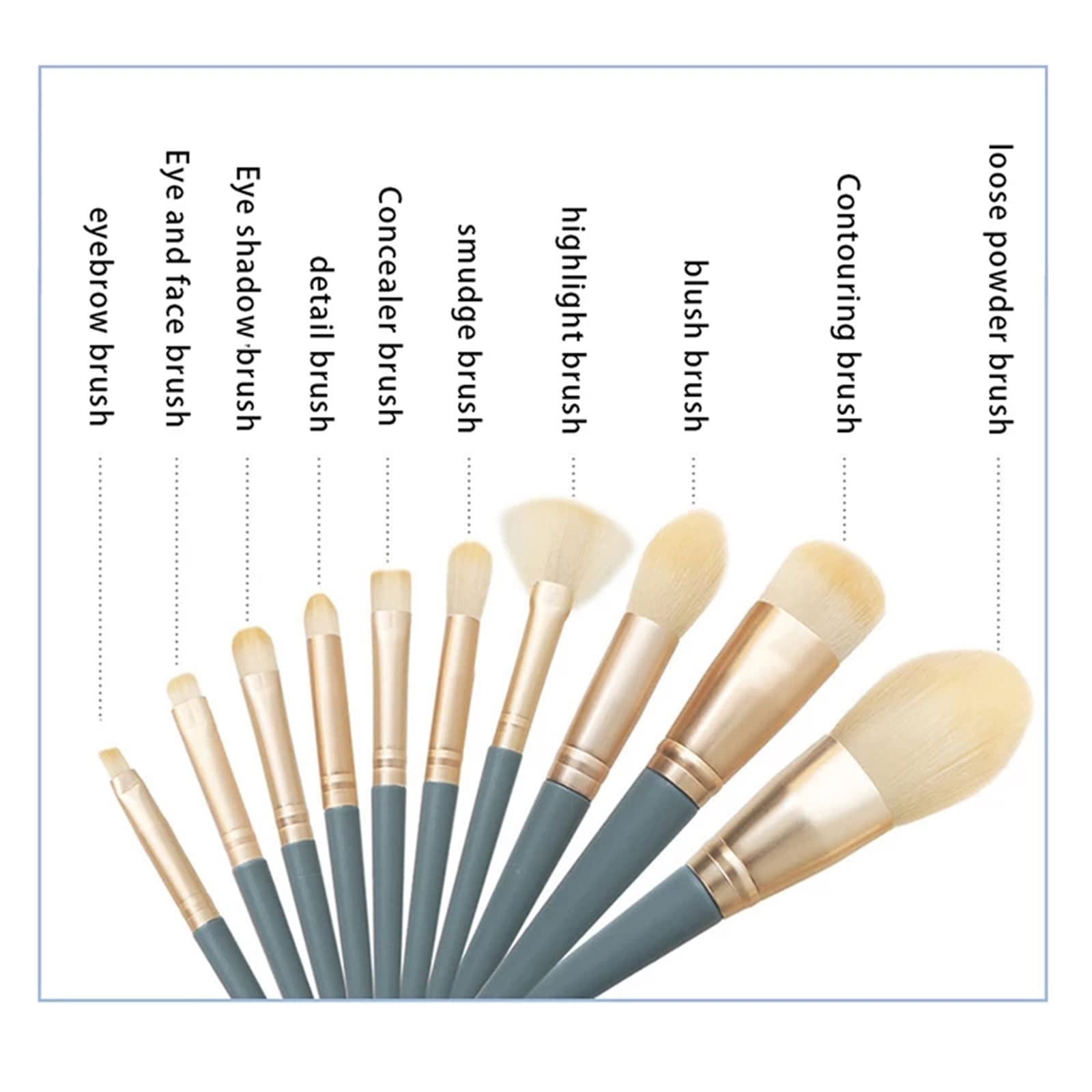 EDDGE Juego de brochas de Maquillaje, brocha Profesional de Sombra de Ojos for Cabello Suave y Rico, brocha for Cejas, cosmética de Belleza, brochas de Maquillaje correctoras