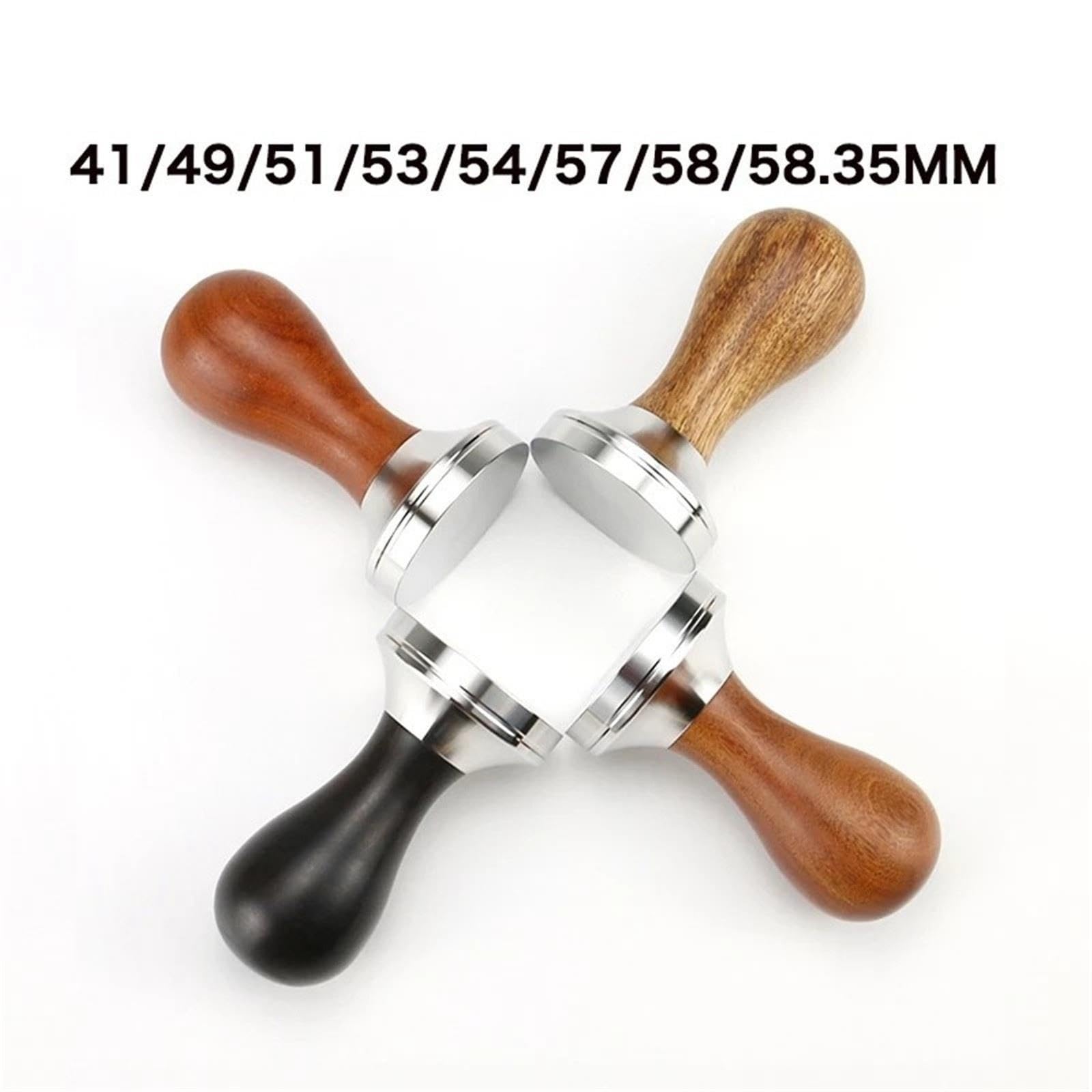 Tamper De Café 41/49 / 51 53 54 57 58 58.35mm Mango De Madera