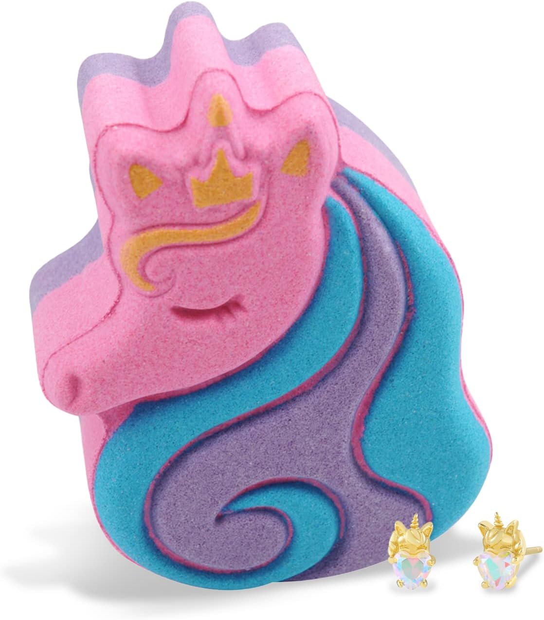 Royal Essence Rainbow Unicorn Bath Bomb with Jewellery Inside (Surprise 925 Sterling Silver Jewellery Valued at £50 to £3,000) Necklace