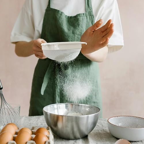 Vista 9 de Filtro de alimentos de malla 200, colador reutilizable de malla fina, colador de plástico de malla de nailon con asa, ideal para filtrar café, jugo