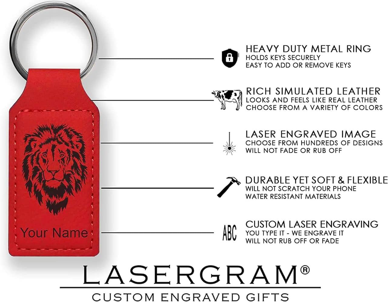 LaserGram Rectangle Keychain, Karate Man, Personalized Engraving Included