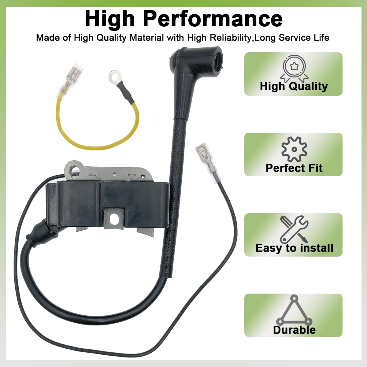 ZAMDOE 544047001 Modulo Bobina di accensione per Husqvarna 390 385 375 372 371 XP 365 362 359 357 353 351 350 346 345 340 338 339 455 460 461 Parti per Motosega Sostituisce 537 16 22-04, 5440471-01