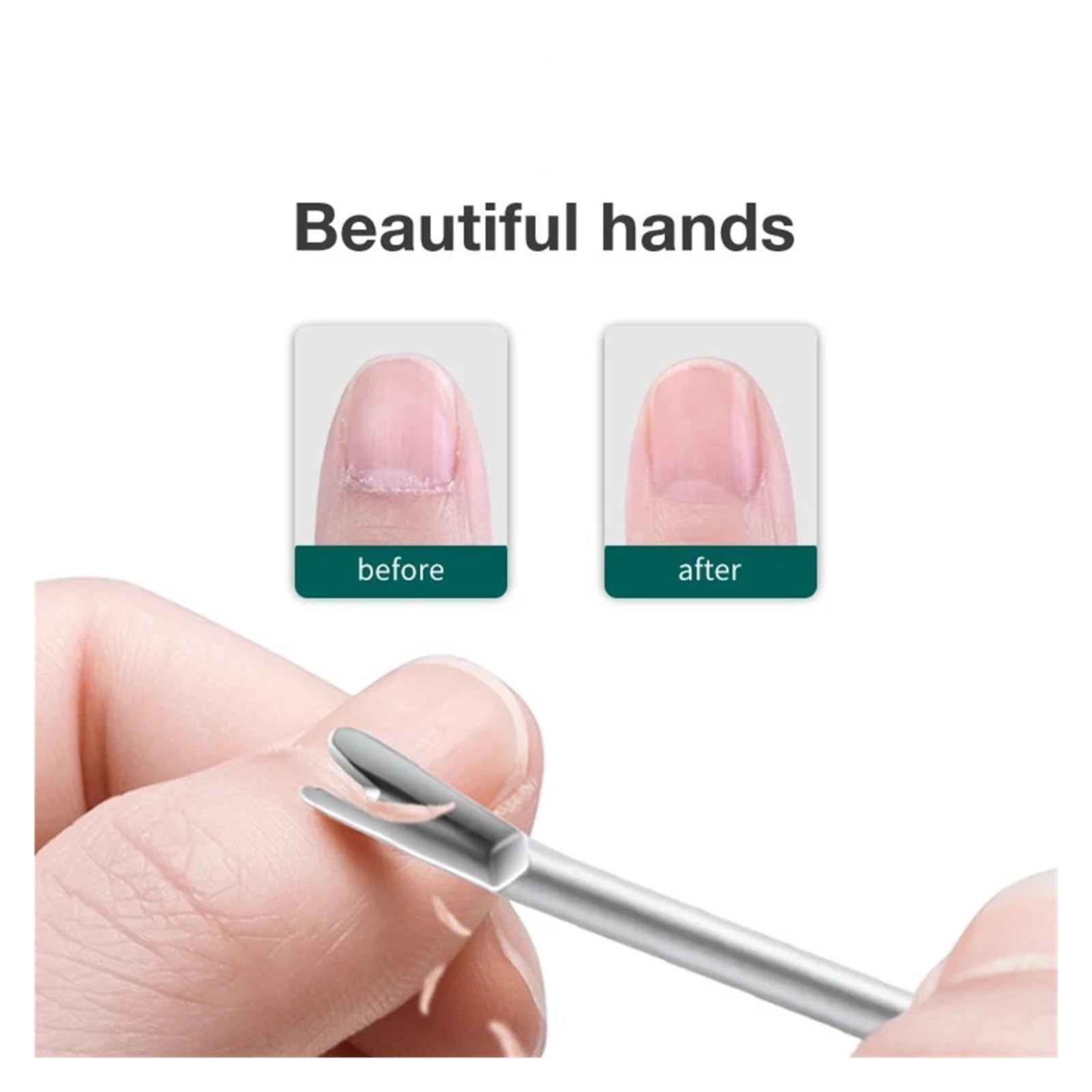 Spingi Cuticole Dispositivo for la rimozione della pelle morta Per Pelle Morta | Strumenti for manicure in acciaio inossidabile Lucido professionale
