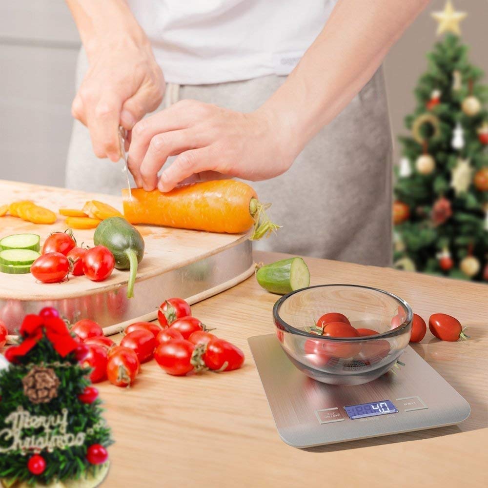 Elektroniczna waga kuchenna 10 kg/1G, cyfrowa waga z wyświetlaczem LCD, waga kuchenna żywności, zasilanie bateryjne
