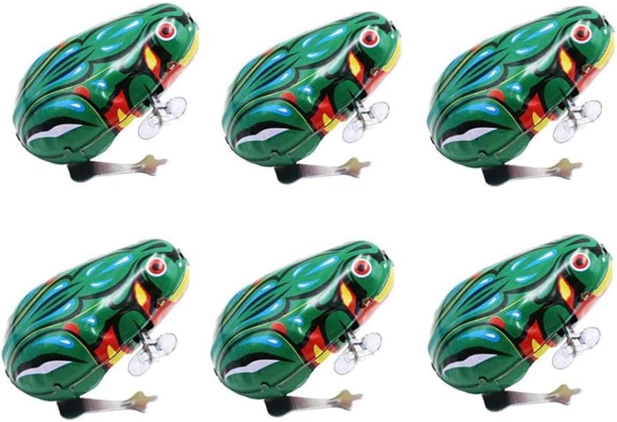 FROG PRODUCTS toy’s GRIP＿ケース付き Amazon.com: HYSTYLE 6 Pcs Clockwork Spring Frog Green Metal