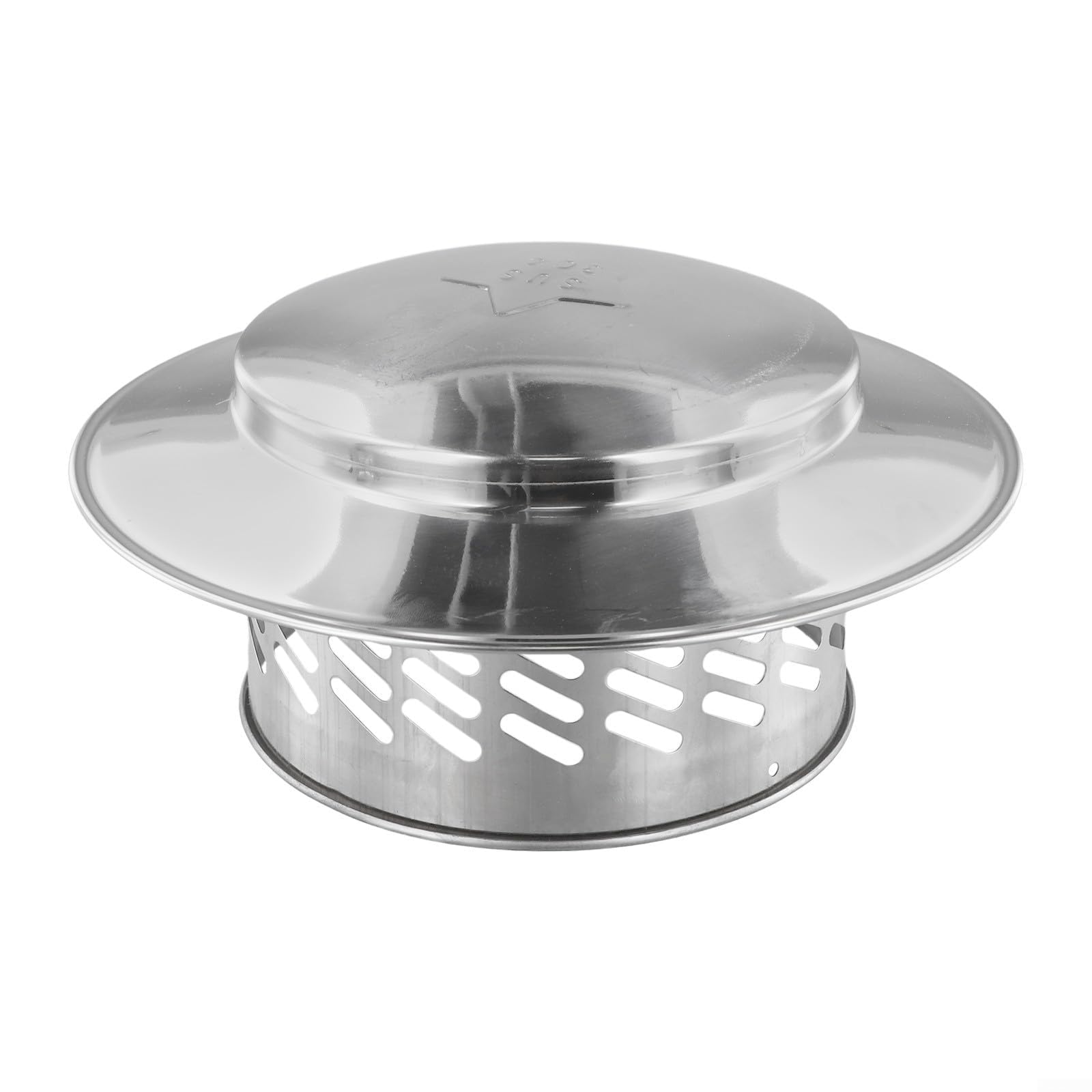Stal nierdzewna Nasada kominowa do Dach Rura, 80mm 110mm 160mm 200mm Wyciąg Osłona Wentylacja Kompatybilna z Zewnętrzny Ściana Fresh Powietrze Wylot i Przewód kominowy Rury