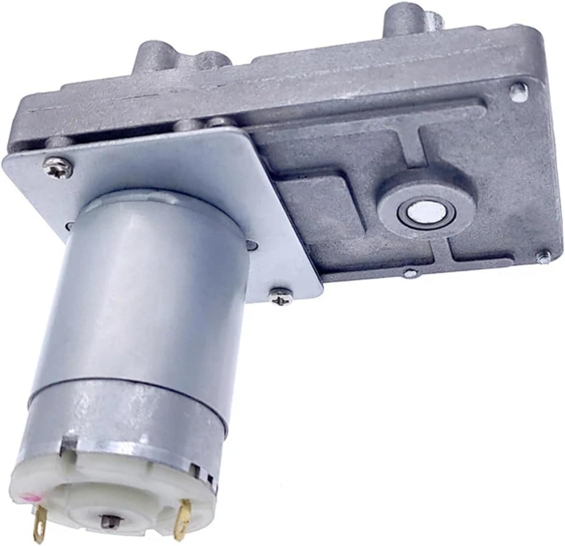 Worm Gear Motor 12V Reducer 20-157R DC High Torque Electric Metal Reverse Self Lock for Automation Equipment(12V 60RPM)