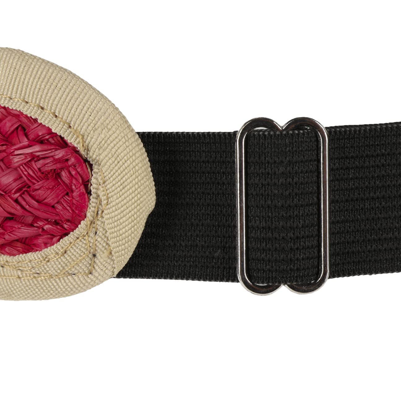 Seeberger Visera para el Sol Avestina Rafia Mujer - de Paja con Primavera/Verano Verano - Talla única Rojo