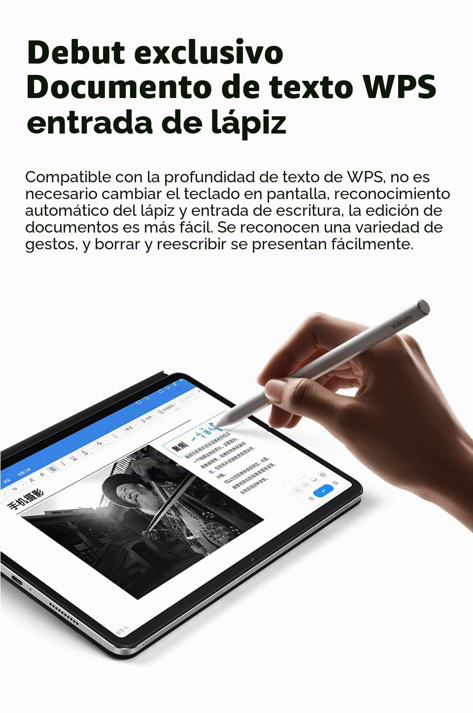 Xiaomi Lápiz óptico de 2ª generación para la caraMi Pad 6/6 Pro Pad 5/5 Pro Baja latencia Signos Escritura