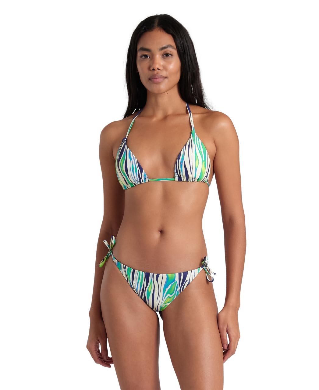 ARENA Women's Water Print String Bikini Triangle Bañador de Dos Piezas Mujer (Pack de 1)