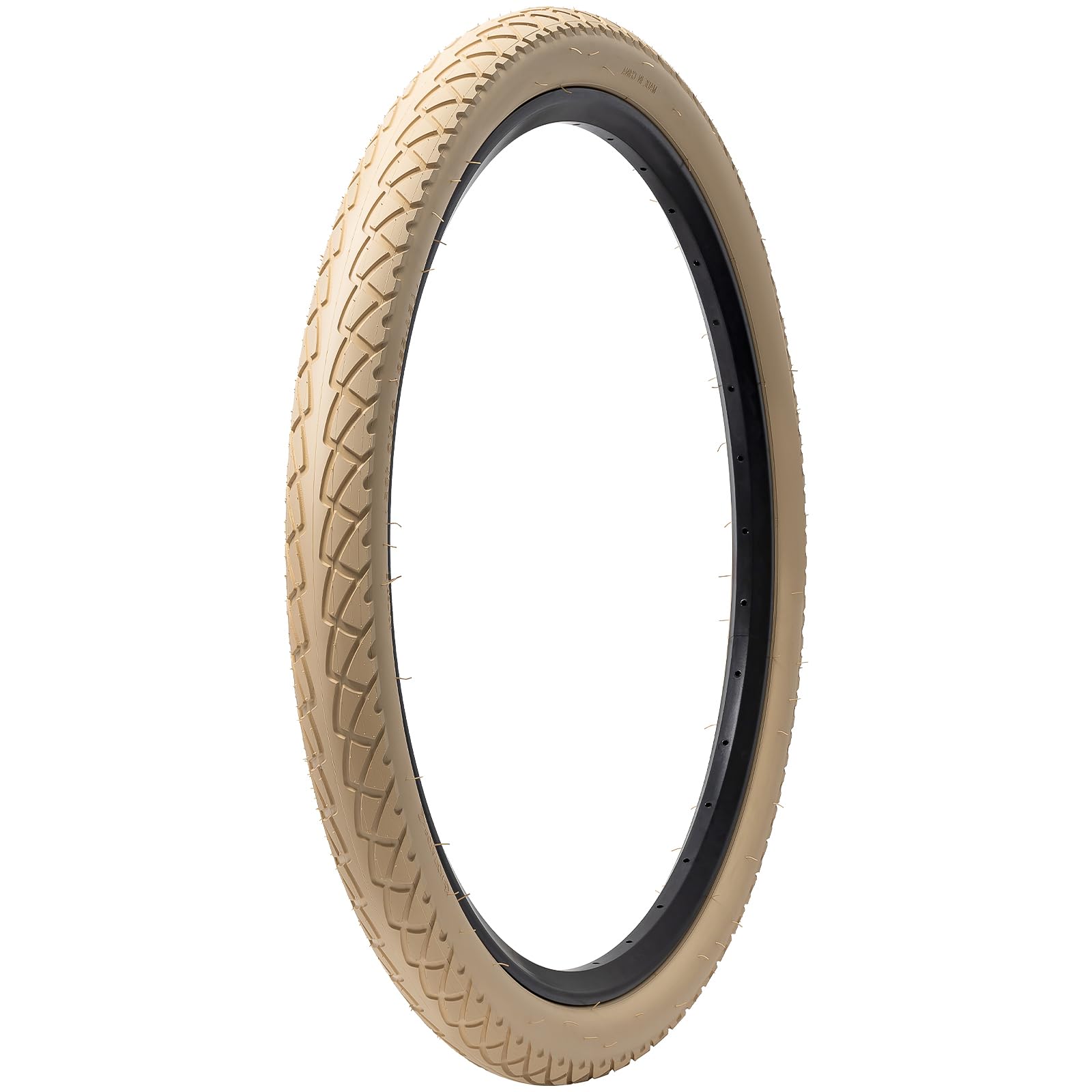 YunSCM 2PCS Faltbar 26 Zoll Reifen 26x2.10 Mantel 54-559 kompatibel Citybikes, Rennräder 26x2.0 26x2.10 26x2.125 Fahrradreifen | weißer/Beiger Reifen