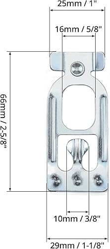 Miniatura 6 de QWORK Clip de seguridad para estante de palés de lágrima, 100 piezas universales de vigas de seguridad para palets