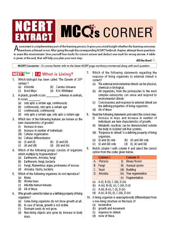 Image of MTG Objective NCERT at your FINGERTIPS Biology For 2025-2026 Exam - NCERT NEET Trend Indicator, HOTS MCQs, Rank Predictor & Notes with HD Pages | NEET Books (Based on NCERT Pattern)
