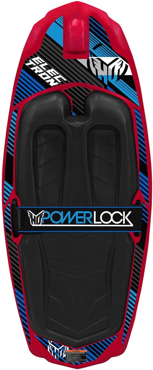 2023 Hyperlite Electron Kneeboard with Powerlock Strap - Black Red Blue - There's nothing negative about this Electron