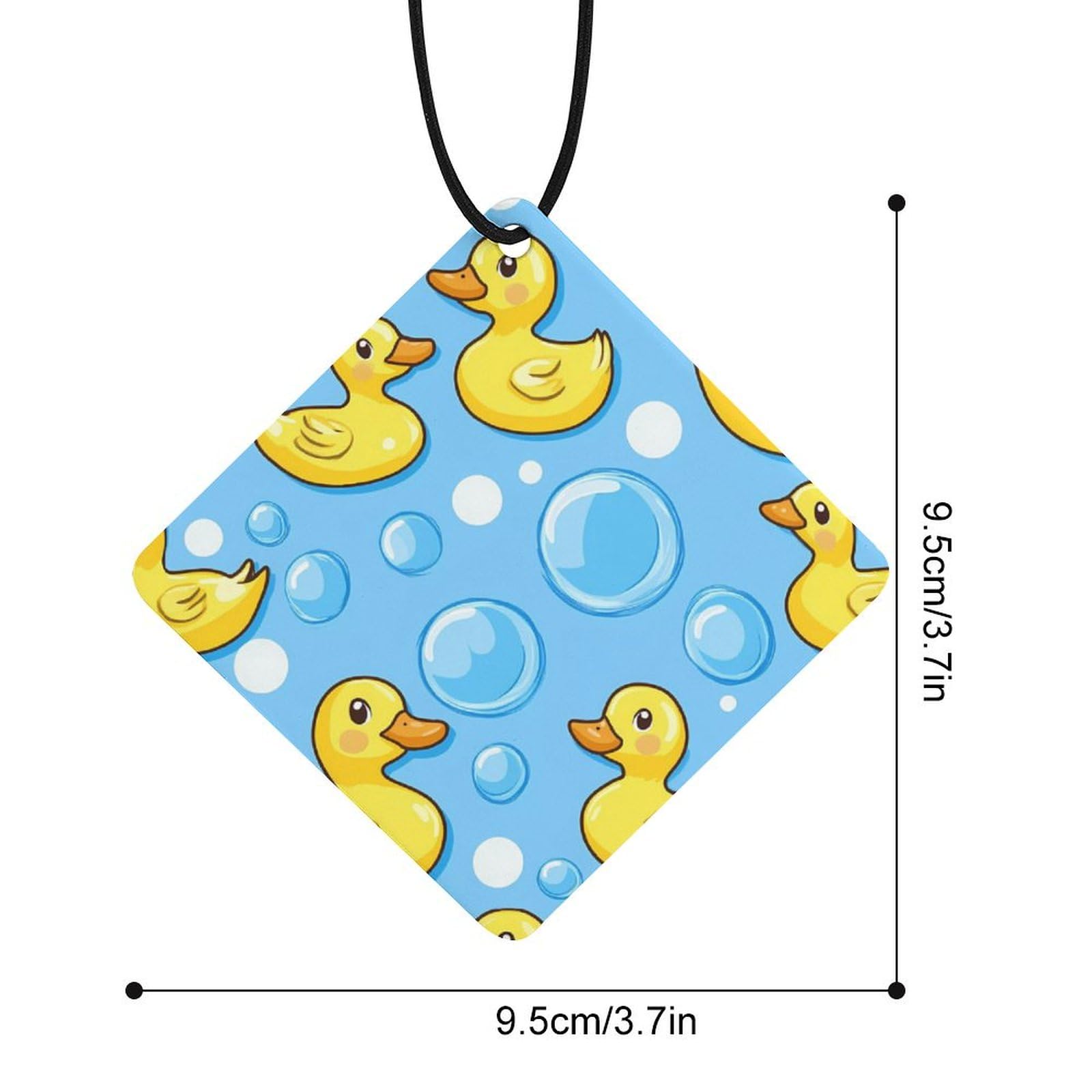 Ducks Car Air Freshener Hanging Aromatherapy Tablets for Car Accessories Rhombus