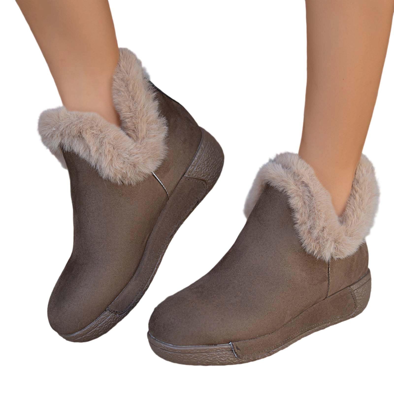Generico Ciabatte Donna Invernali Pantofole Donna Invernali Ciabatta Invernale Tirolesi Peluche Calde Uomo Da Casa Babbucce Scarpe Con Pelo Pelose Memory Foam Chiuse Fluffy Ragazza 43 Antiscivolo