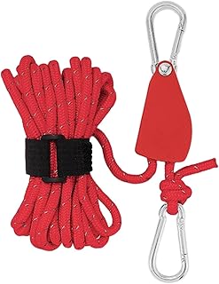 loom tree LOOM TREE® Multifunction Tent Rope Tent Fixed Buckle Paracord for Travel Outdoor Hiking Red-picture-30