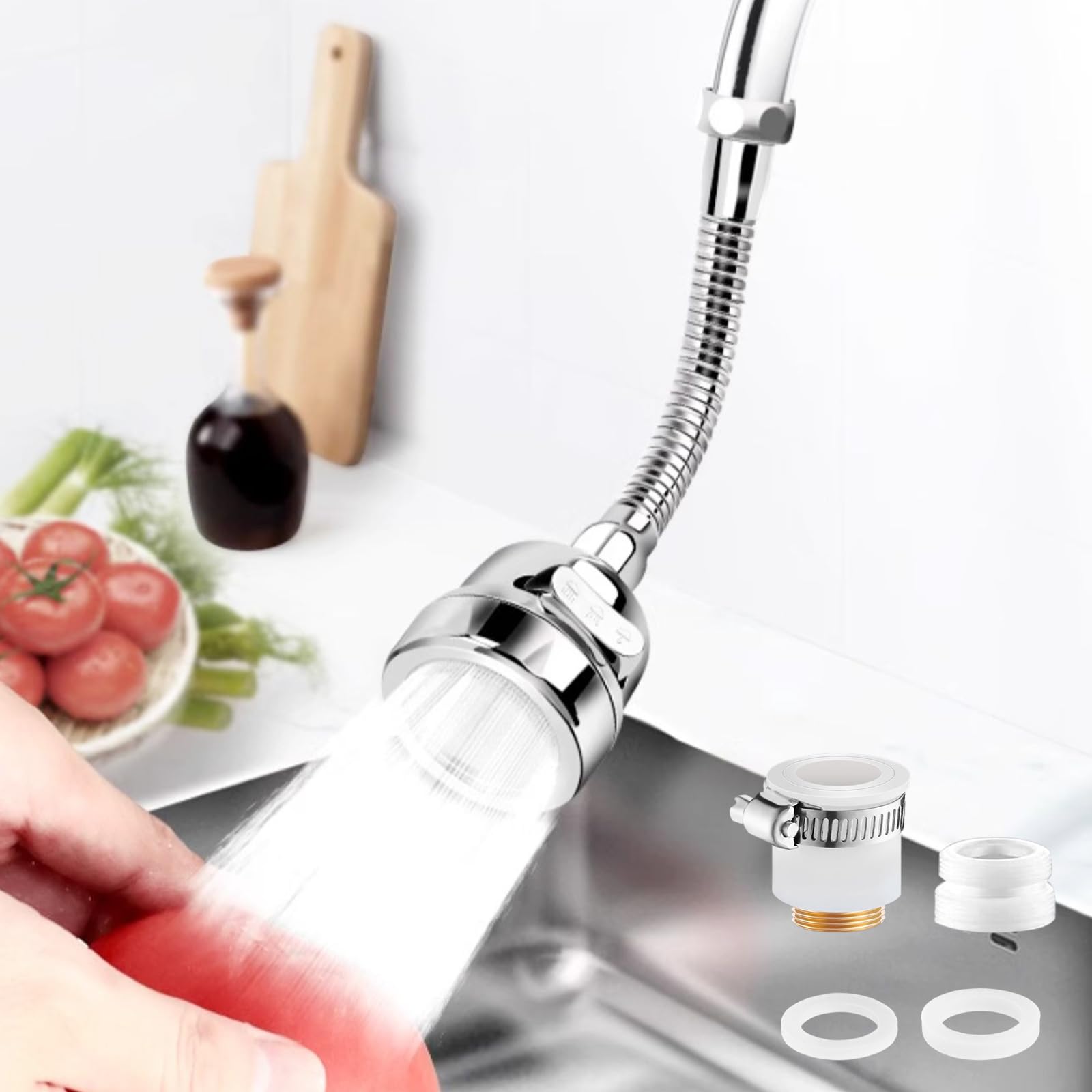 Amazon.com: Faucet Sprayer Attachment,Kitchen Faucet Head Replacement ...