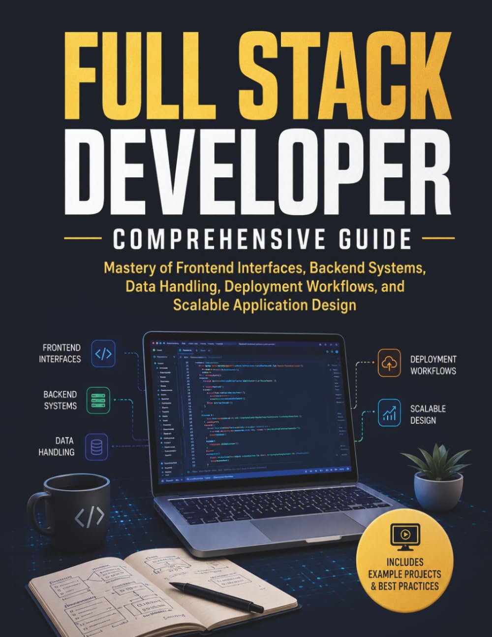 Full Stack Developer Comprehensive Guide: Mastery of Frontend Interfaces, Backend Systems, Data Handling, Deployment Workflows, and Scalable Application Design
