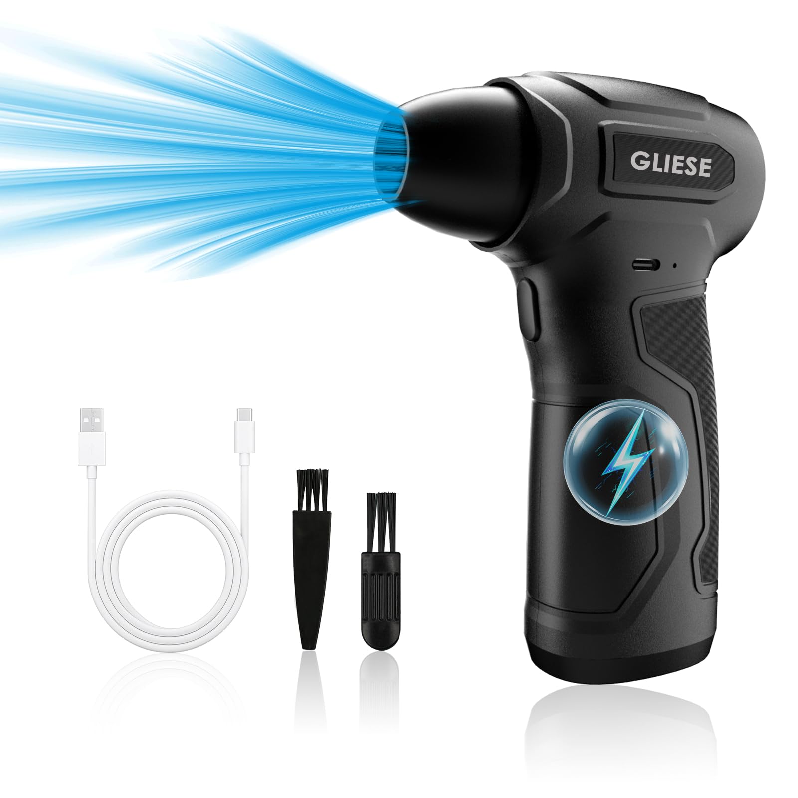 Huudngeje Elektrischer Luftgebläse - 450000 U/min Starkes Reinigungsgebläse