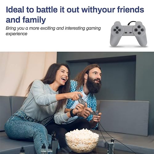 Miniatura 4 de Welltop PlayStation Classic 8-bit PS1 Retro Video Game Console, Mini Video Games Consoles, Built-in 851 Games with 2 Gamepads, Support AV Out Family