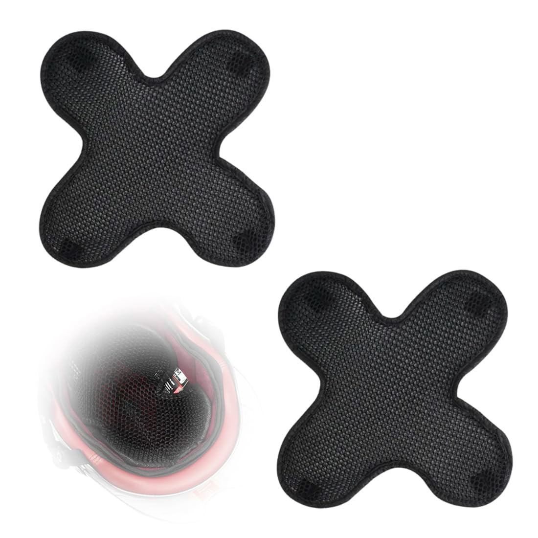 2 Pièces Rembourrage Casque Moto, Doublure De Casque Moto