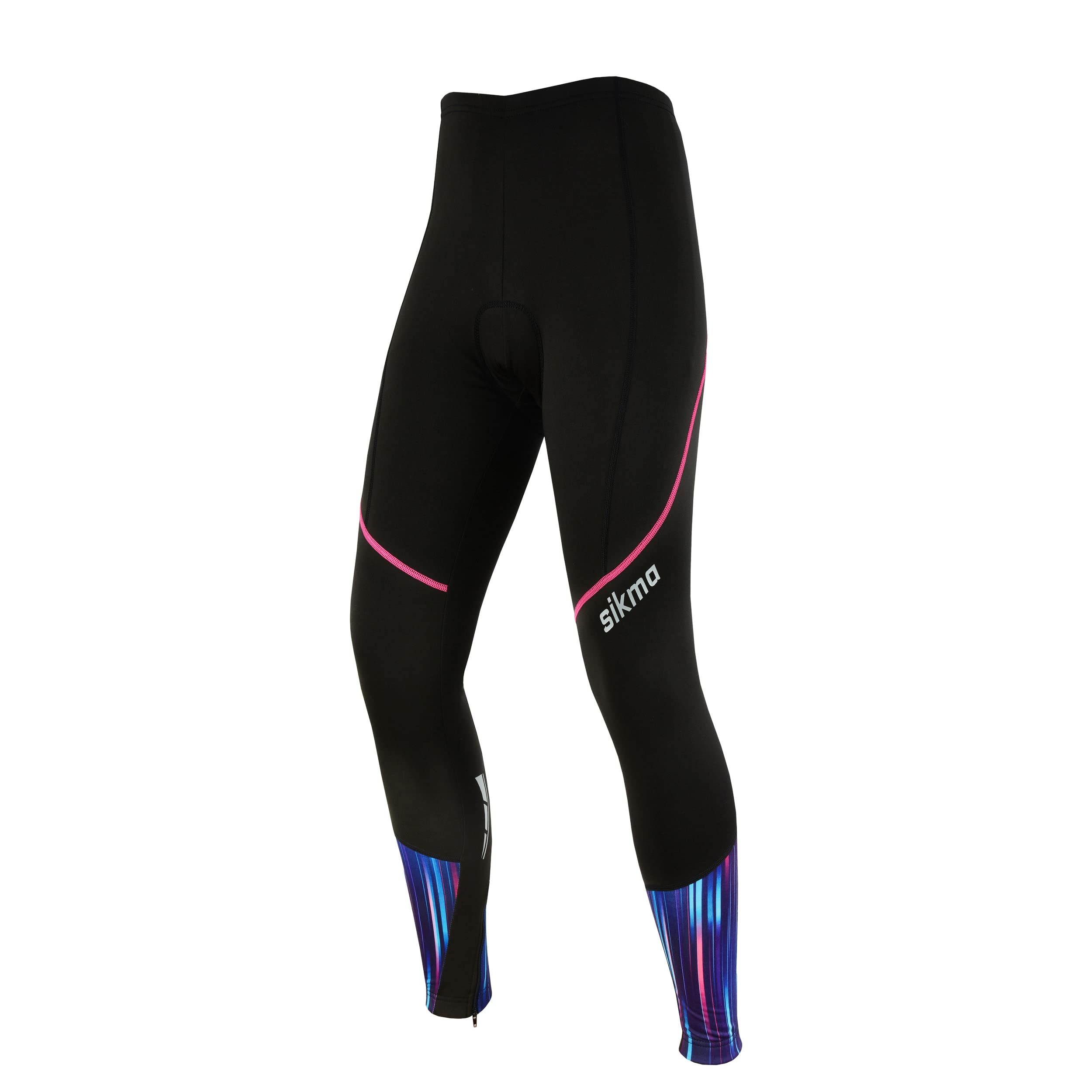 Sikma Legging de cyclisme rembourré thermique pour femme