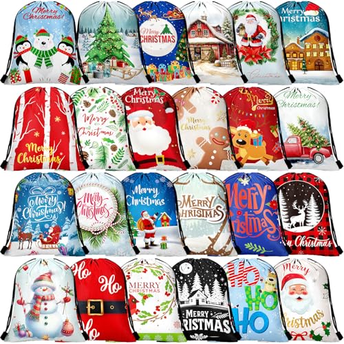 Sacs à dragées de Noël en tissu de 30 cm pour sublimer vos biscuits faits maison