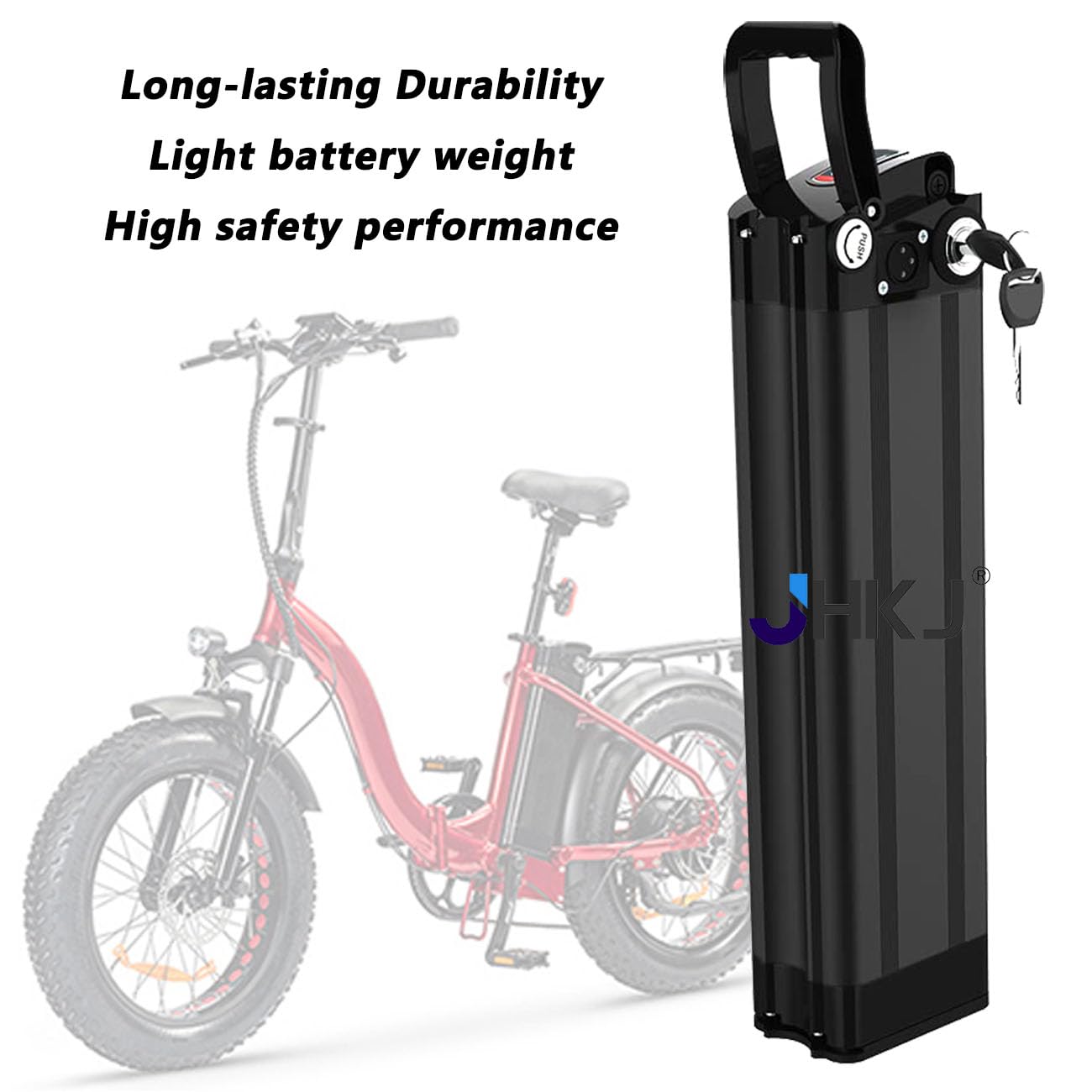 Batteria al Litio 36 V Batteria agli ioni di Litio 48 V 10 Ah 18 Ah Batteria Rimovibile 36 V 15 Ah 12 Ah 20 Ah per Motori 200 W a 900 W con Caricabatterie e Porta a 4 Pin,36v20ah