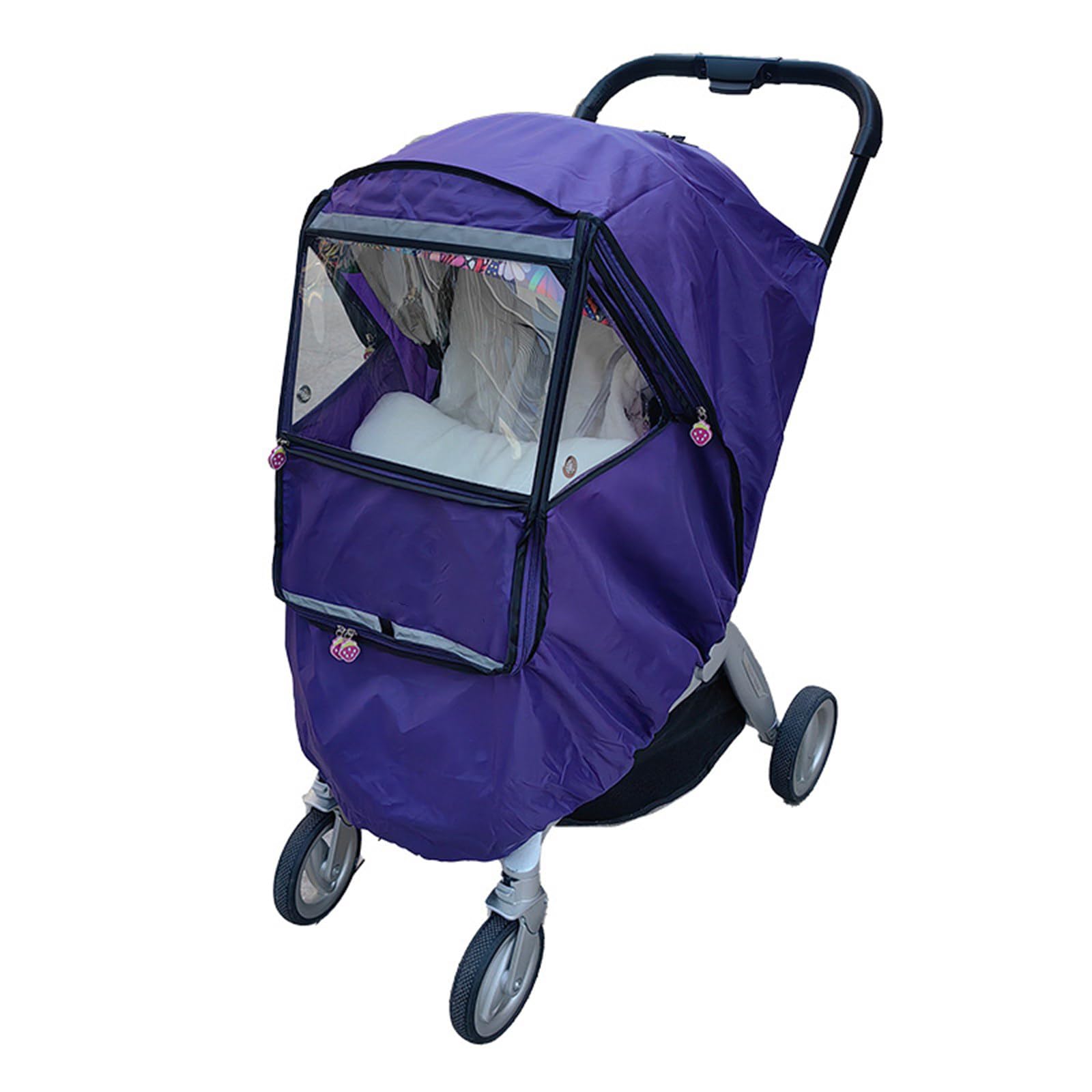 Accesorios para cochecito de bebé, transpirable, protector de lluvia para cochecito, protección contra el viento, protección contra la intemperie, fundas para cochecito de bebé, lluvia de