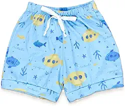 Shorts Bebê em Malha Macelin 100 por cento Algodão, Estampas Fofas e Conforto para o Dia a Dia de 0 a 12 Meses