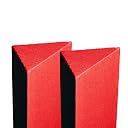 Timber Acoustics® Tri Bass Traps | Absorption for Balanced & Clear Audio | Acoustic Room Treatment | Rockwool | NRC = 0.90 [SET OF 2] (Red, 2'x4'x18") gallery image
