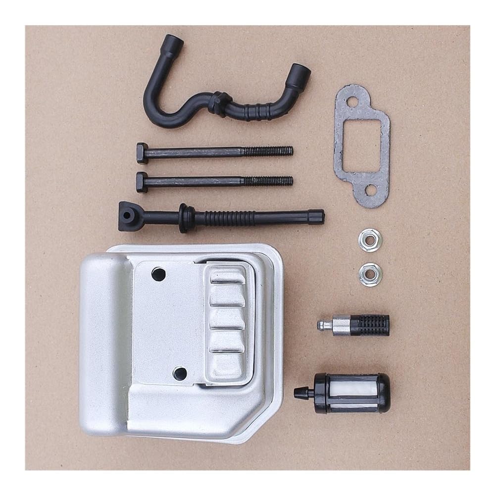 Tuyau d'huile et carburant avec joint de silencieux d'échappement pour Stihl 017 018