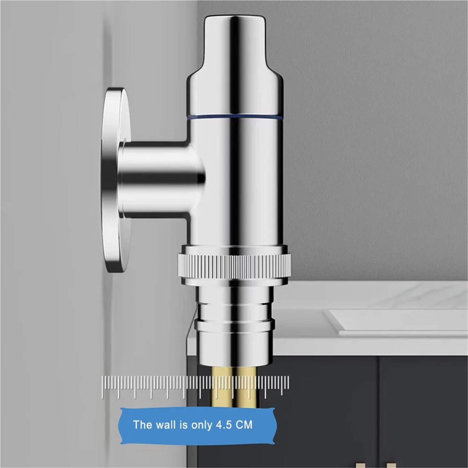 Válvula de ángulo de agua for grifo, accesorio Universal de acero inoxidable for lavadoras, fregadero de cocina, baño, 2 uds. Para Cocina, BañO(Black)