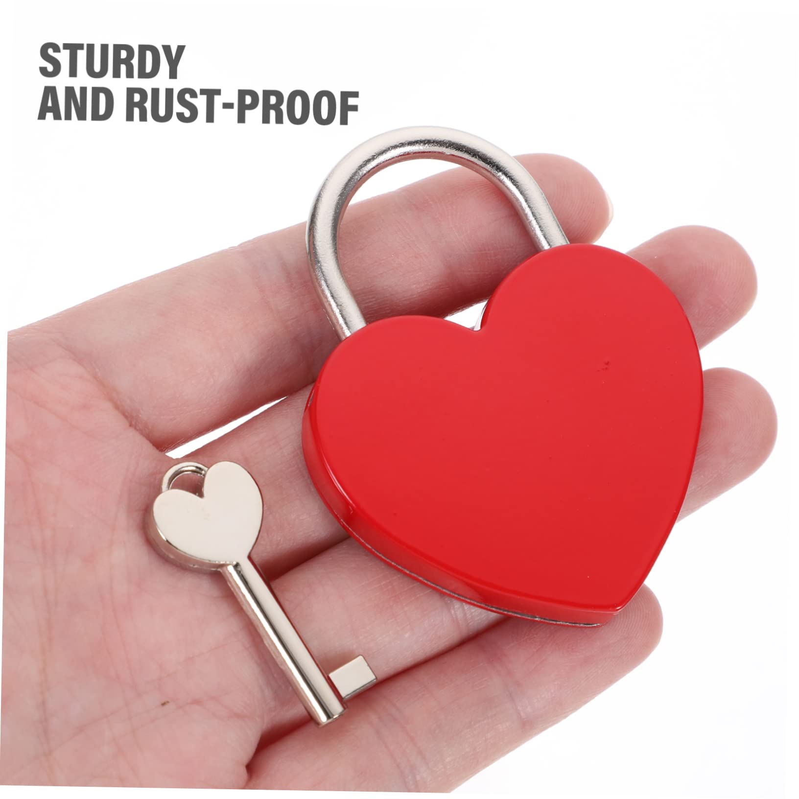 Amazon | ARTIBETTER ハート型製南京錠 鍵付き小型ロック ジュエリー