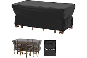 Rectangle Outdoor Table Cover, 67"L x 37"W x 28"H