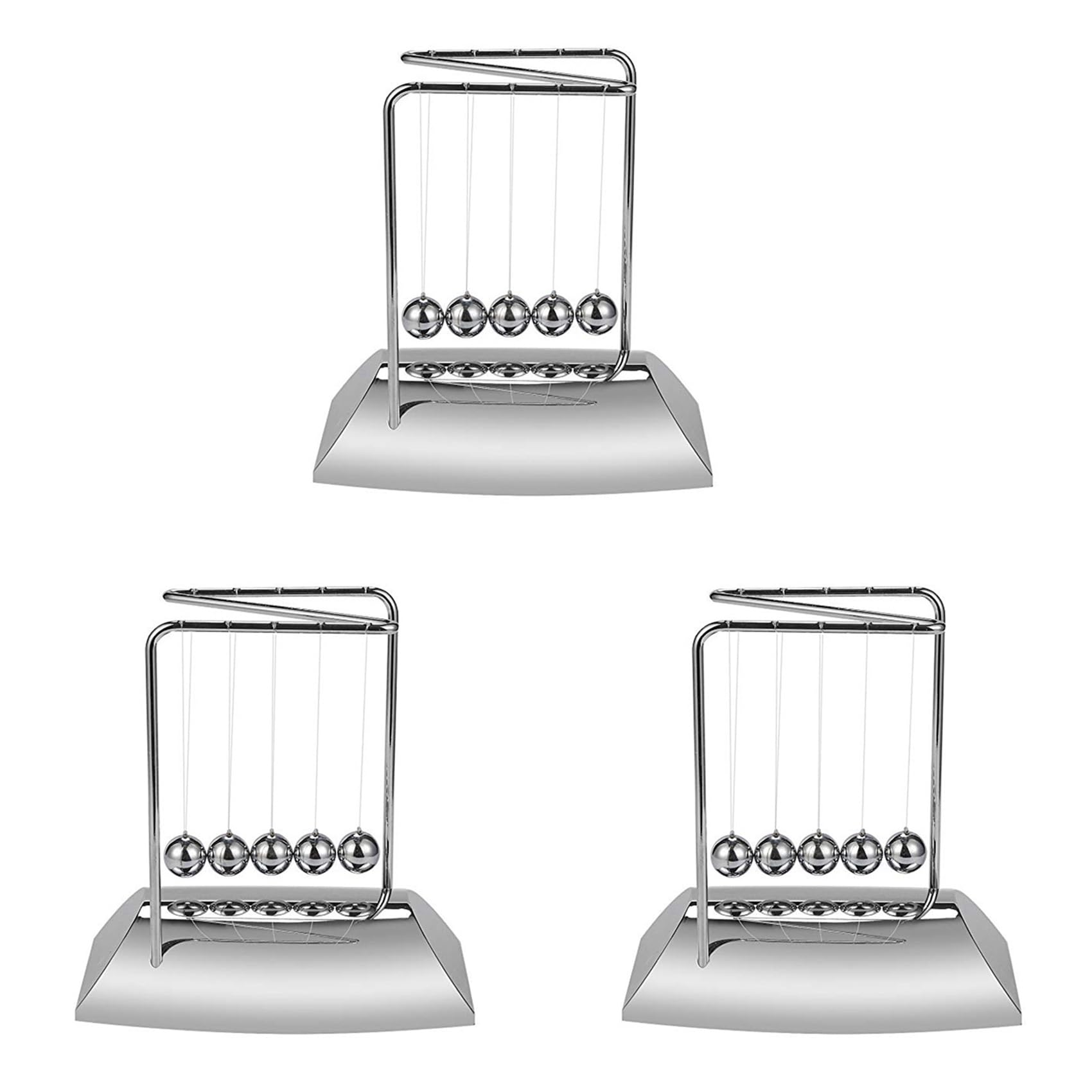 Idée cadeau scientifique originale avec ce lot de pendules de Newton