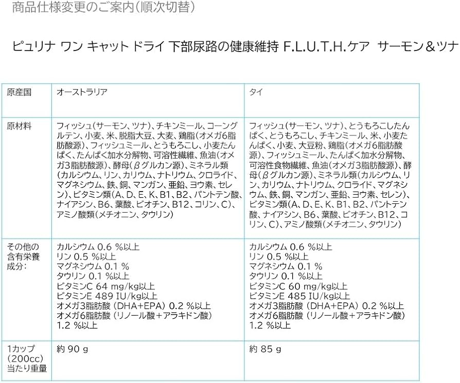 ピュリナワン　下部尿路の健康維持チキン美味を極めるサーモンツナ Amazon | ピュリナワン キャット 下部尿路の健康維持F.L.U.T.H.ケア 1