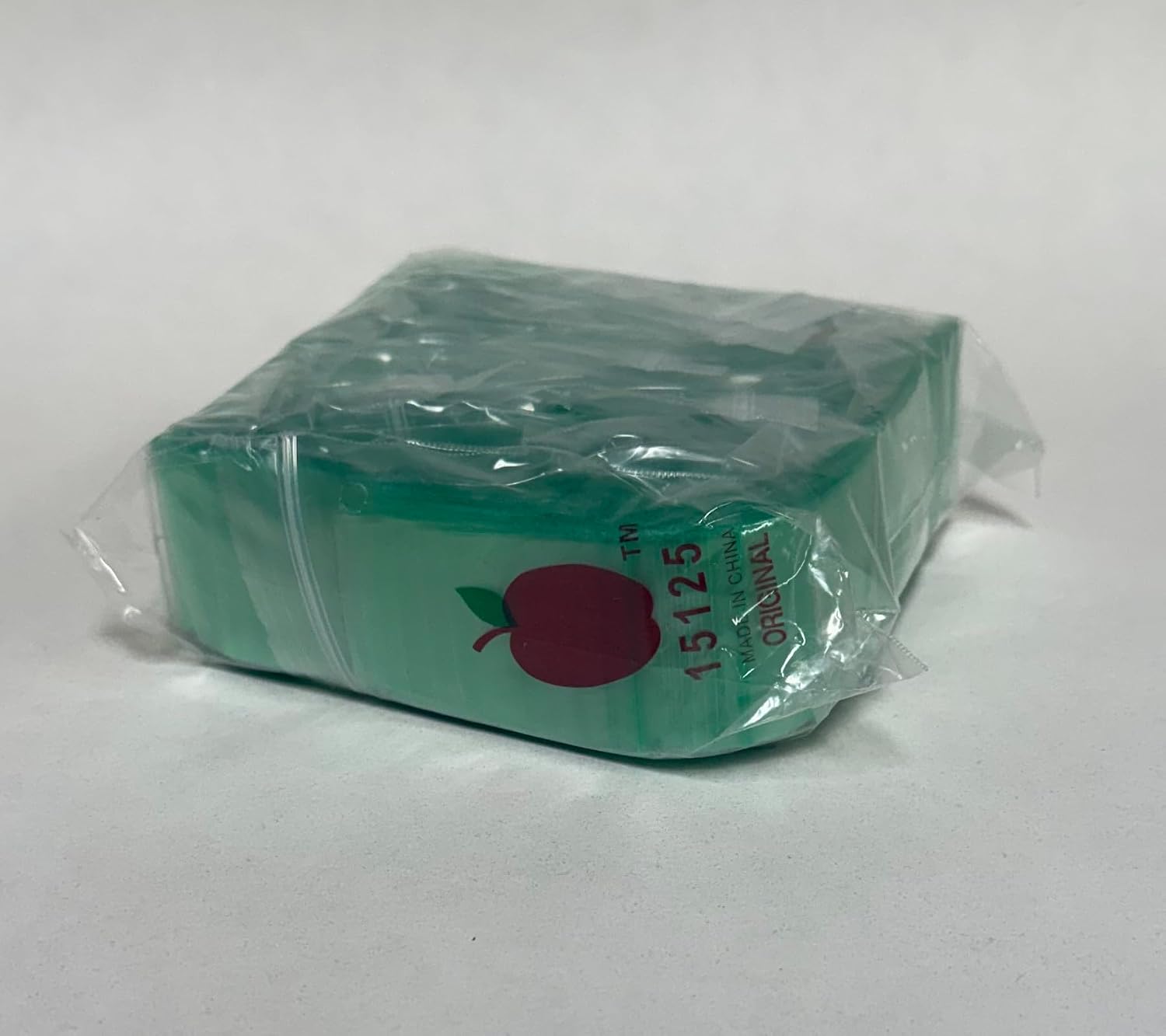 Mini Zip Resealable Bags 1.5" x 1.25" – Green 2 Mil Plastic Baggies for Jewelry, Beads, Coins, Seeds, Crafts & Small Parts – 1000 Count, Model 15125