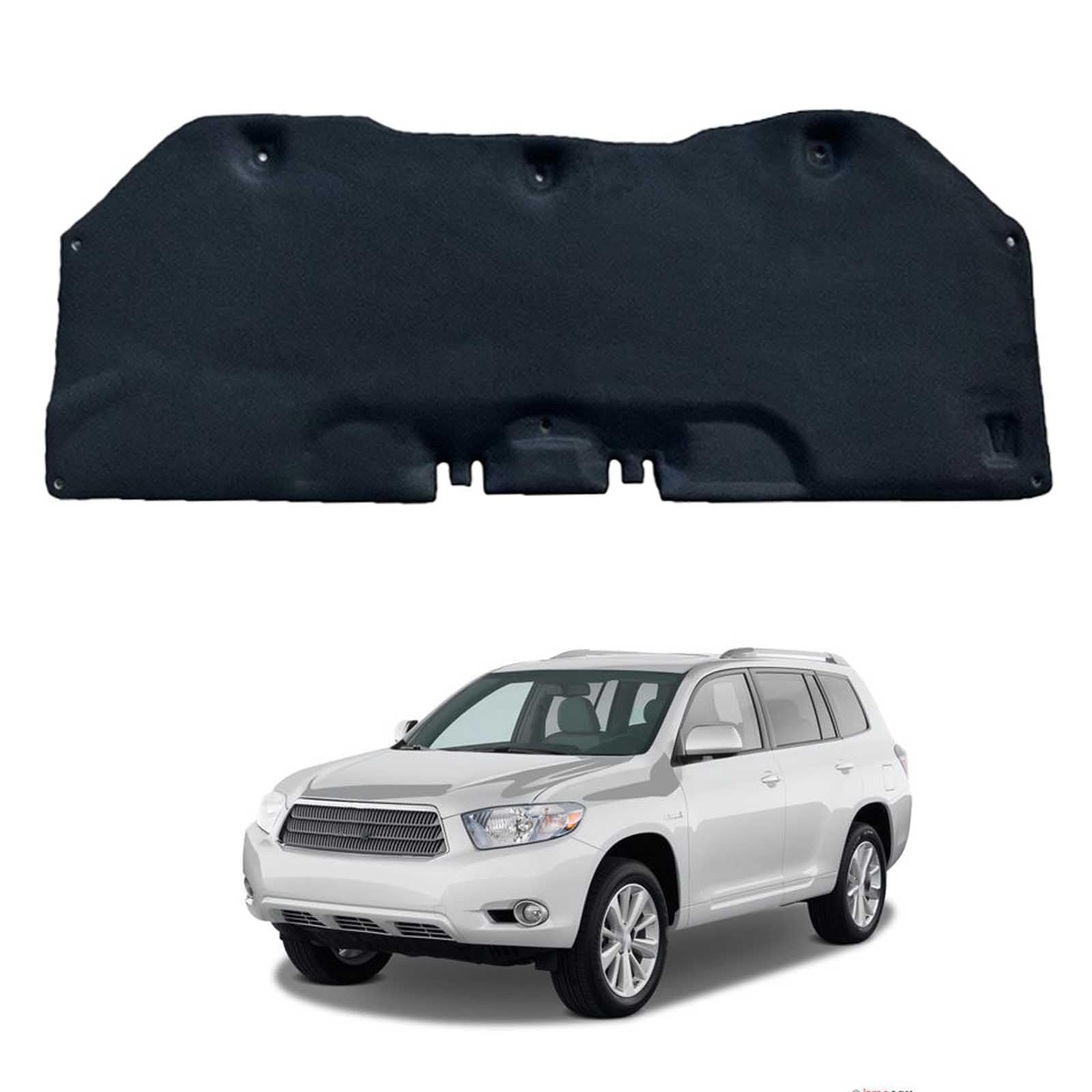 Papep Normal Heat Shield & Soundproof Cotton For Toyota Highlander 2009-2014, Bonnet Engine Insulation Mat, Noise Reduction Thermal Liner Cover For Car Hood