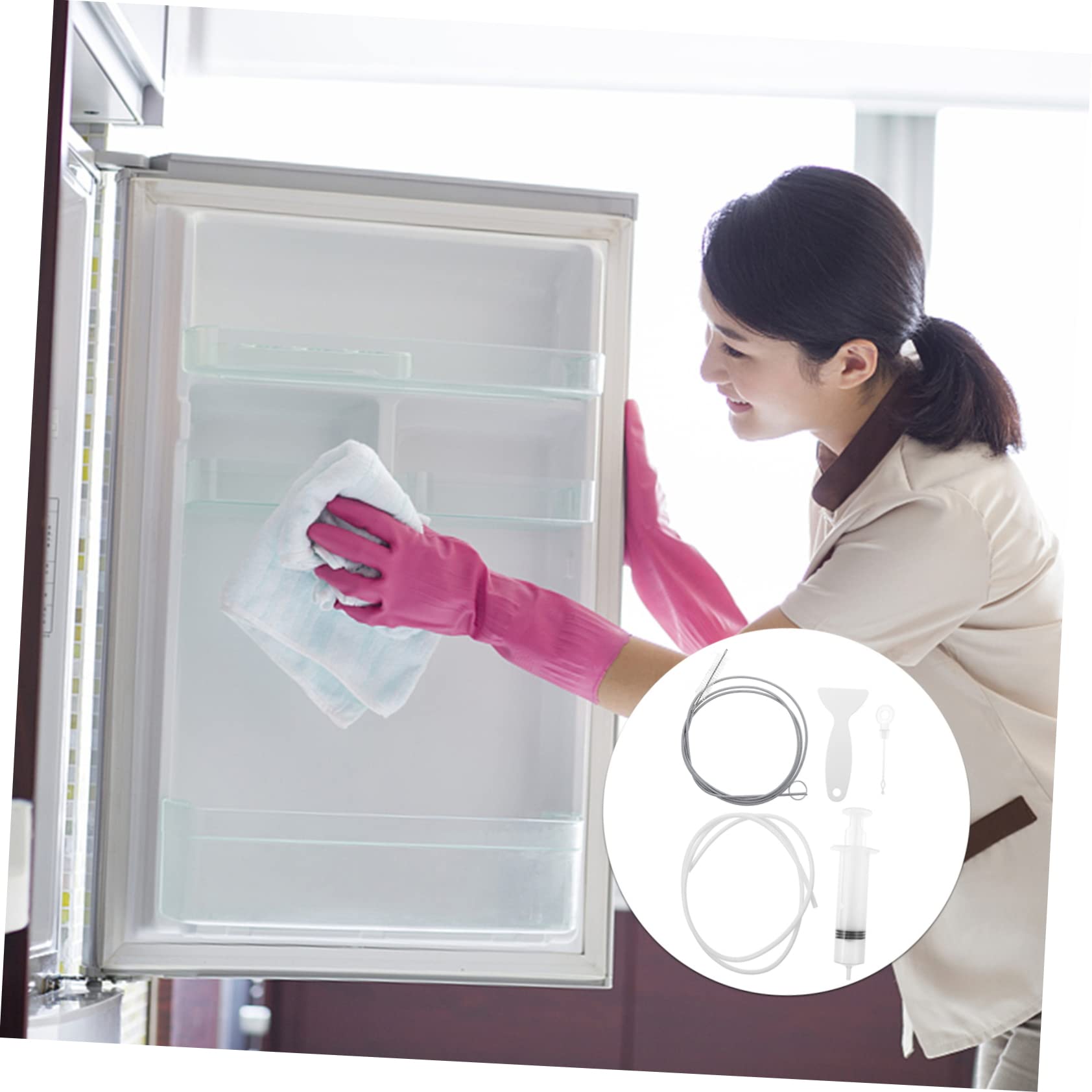 ARTIBETTER Safe Material 5-piece Deicing Set for Refrigerator Drain Cleaning Removal