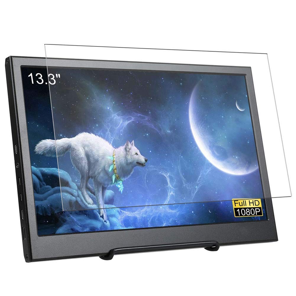 VaxsonAnti Blue Light Tempered Glass Screen Protector, compatible with Dodomi 133HD-C 13.3" Visible Area, Blue Light Blocking Film [NOT Full Coverage]