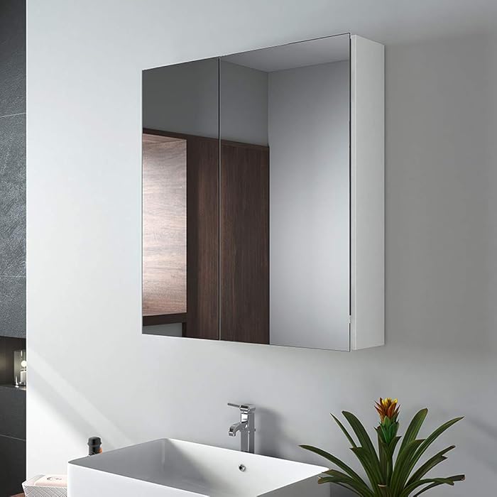 Buy EMKE Bathroom Mirror Double Door Wall Mounted Bathroom
