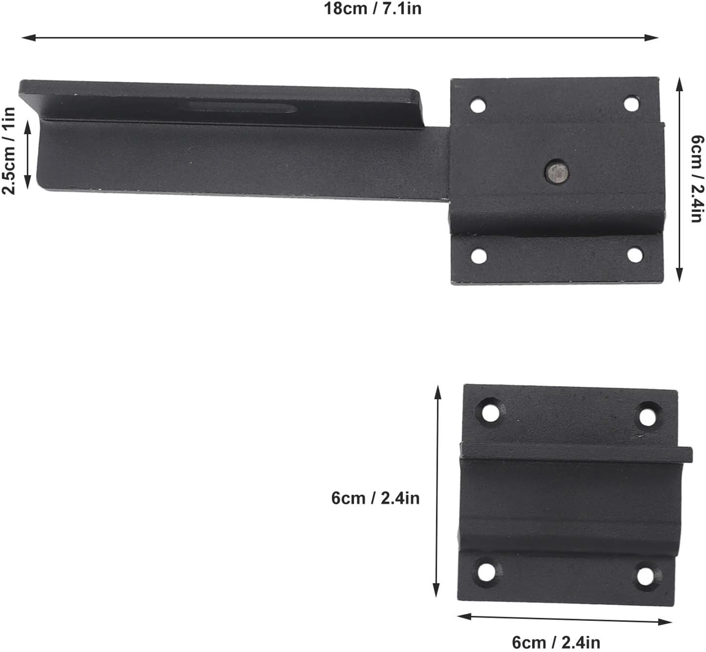 Flip Latch Flip Gate Latch Lock Carbon Steel Door Latch with Padlock Hole for Outdoor Wooden Fence Barn Door Yard for Barn Door, Sliding Door
