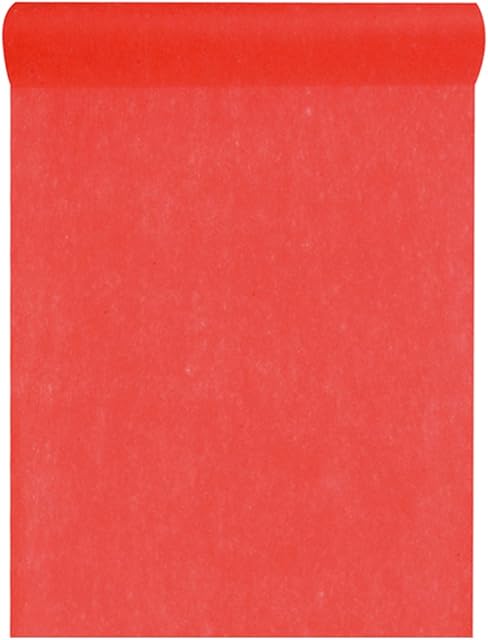 Santex Włóknina, 30 cm, długość 25 m, bieżnik, impreza, dekoracja weselna. Czerwony