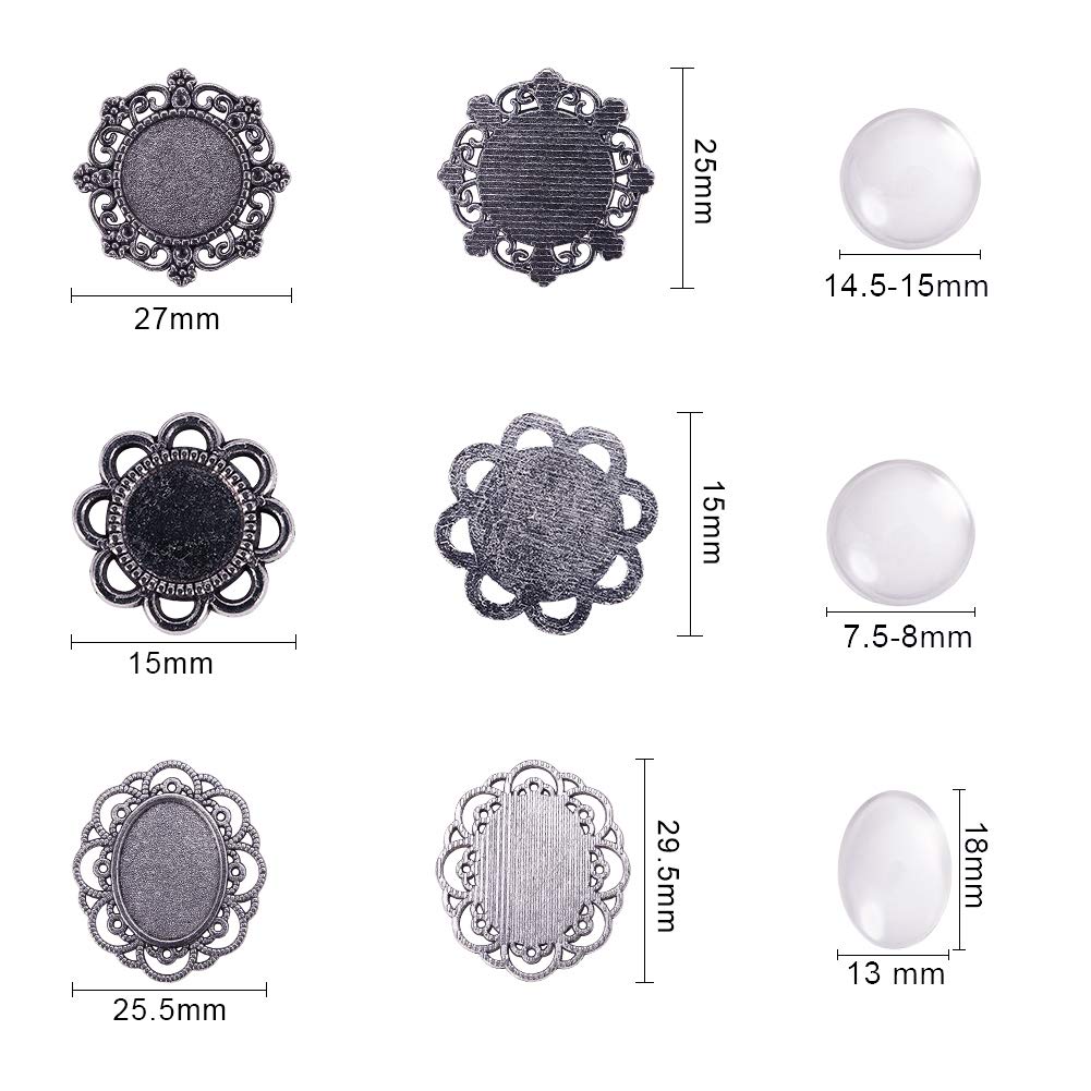 Nbeads 24 Pcs 6 Styles Alliage Fruits Émail Breloques, Alliage Ouvert