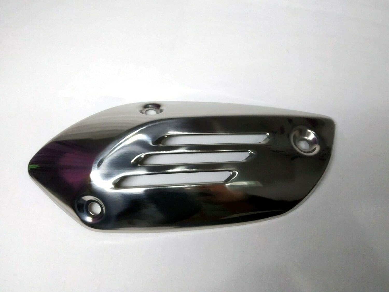 B018955 Genuine OEM Exhaust Heat Shield for Vespa Primavera and Vespa Sprint 50cc - 150cc B018955(Chrome)