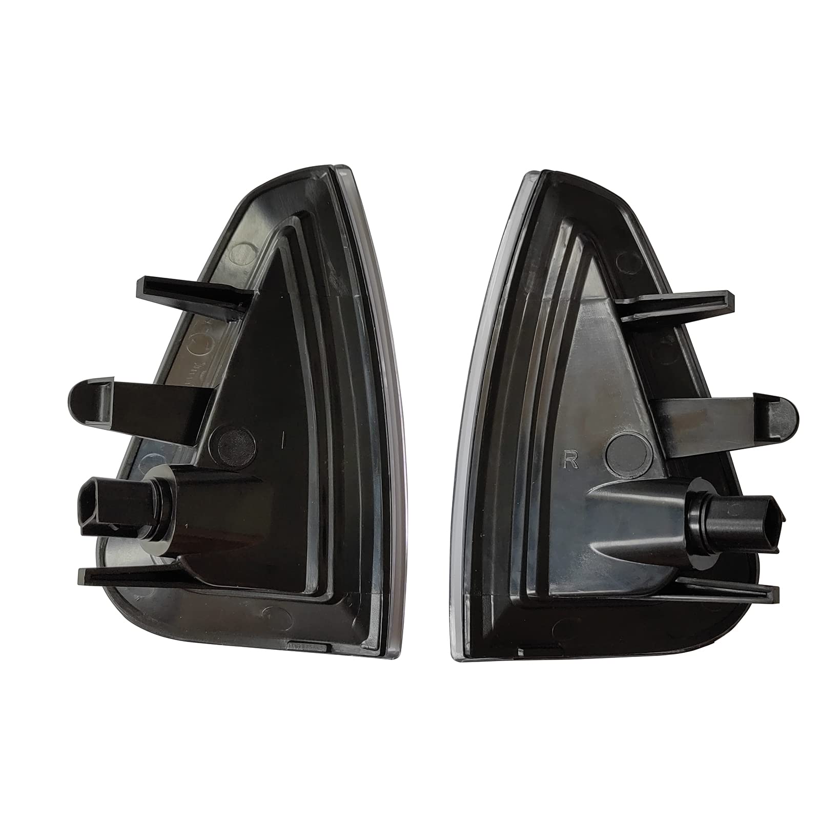 KYYET Side Marker Turn Signal Corner Light Assembly w/Bulbs Compatible with 2005 2006 2007 2008 2009 2010 Dodge Charger Replaces CH2550124 CH2551126(White Lens)